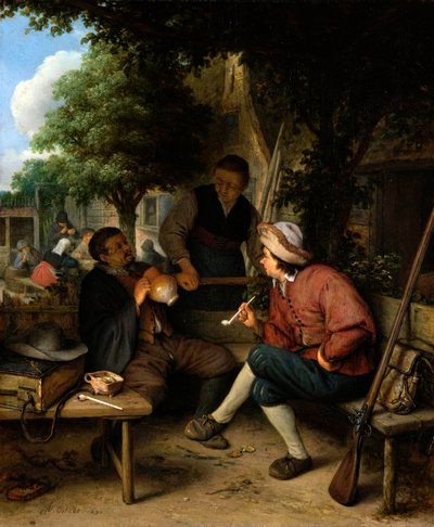 Resting Travellers by Adriaen Jansz. van Ostade